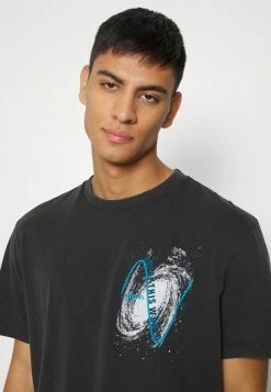 AllSaints INTERGALA CREW - Print T-shirt - Jet Black -AllSaintsSales 020d87e6ee824d85a7c92decbb611bc3