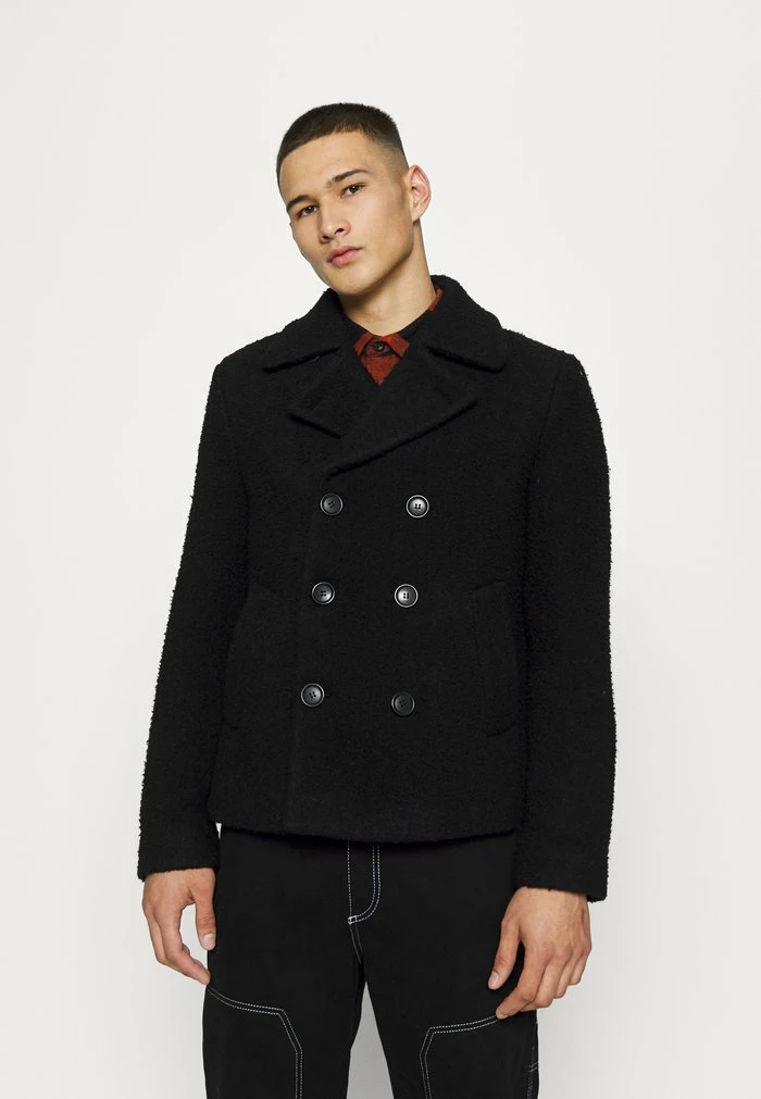 PEACOAT - Classic coat - black AllSaints PEACOAT - Classic Coat - Black -AllSaintsSales 04dd4a7373ee41e6944d1bde68dbb176