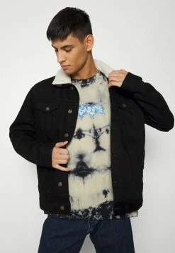 AllSaints TEMPEST CREW - Print T-shirt - Washed Black