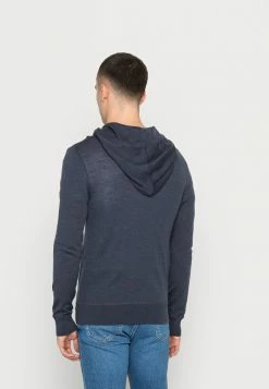 AllSaints MODE ZIP HOODY - Cardigan - Hazed Blue Marl -AllSaintsSales 06a8108be94245ca8353150d0f25fd1b