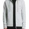 AllSaints RAVEN - Zip-up Sweatshirt - Grey Marl