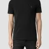 AllSaints BRACE - Basic T-shirt - Jet Black -AllSaintsSales 0dc4b1215baf4facb159357579aa8bf4