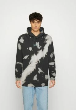 AllSaints SANTOS HOODY - Sweatshirt - Jet Black/fogged Ecru