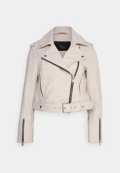 AllSaints AYRA TASSEL JACKET - Leather Jacket - White -AllSaintsSales 152449c4456746219f31dfa057dcf6c9