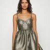 AllSaints AIMSIE DRESS - Cocktail Dress / Party Dress - Gold -AllSaintsSales 15660d443da24d149462cedf8ff175e9