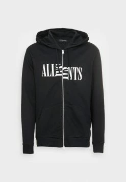 AllSaints DROPOUT ZIP HOODY - Zip-up Sweatshirt - Jet Black -AllSaintsSales 16952b8aee1c41a681a8b3f45d4d5f81