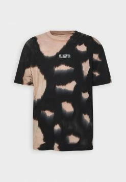 AllSaints NOVA CREW - Print T-shirt - Washed Black/dusty Pink -AllSaintsSales 19efb1a3edf549ce9b08599c92033604
