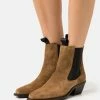 AllSaints VALLY BOOT - Cowboy/biker Ankle Boot - Tan Brown