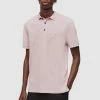 AllSaints REFORM - Polo Shirt - Faded Mauve Pink