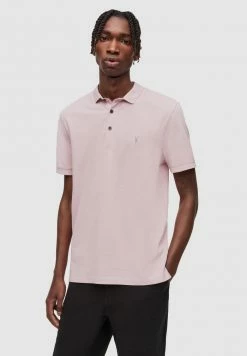AllSaints REFORM - Polo Shirt - Faded Mauve Pink