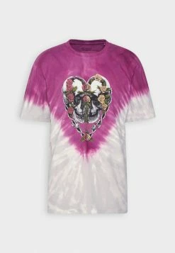 AllSaints DANNY CREW - Print T-shirt - Thistle/wine -AllSaintsSales 1c4361d3608b4213aeaa10c8d837bac9