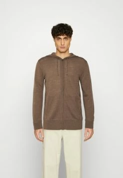 AllSaints ZIP HOODY - Cardigan - Brown