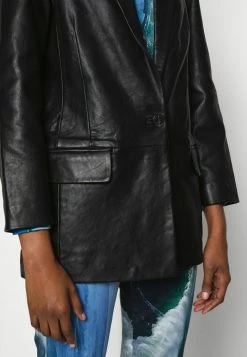 AllSaints REN SOFT BLAZER - Leather Jacket - Black -AllSaintsSales 2135c2a748c449aab7a90df785822dee