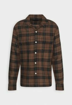 AllSaints WEEDPORT - Shirt - Brown -AllSaintsSales 213ac639df5a4532889a9c8a1a671bc6