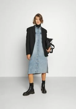 AllSaints KIKI DRESS - Denim Dress - Light Indigo -AllSaintsSales 285b38a6b5e749579ae0ba40dff77109