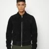 AllSaints HALCROW JACKET - Leather Jacket - Black -AllSaintsSales 29d026bcaf5347f4b78fe8367f73a85c