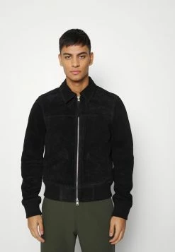 AllSaints HALCROW JACKET - Leather Jacket - Black
