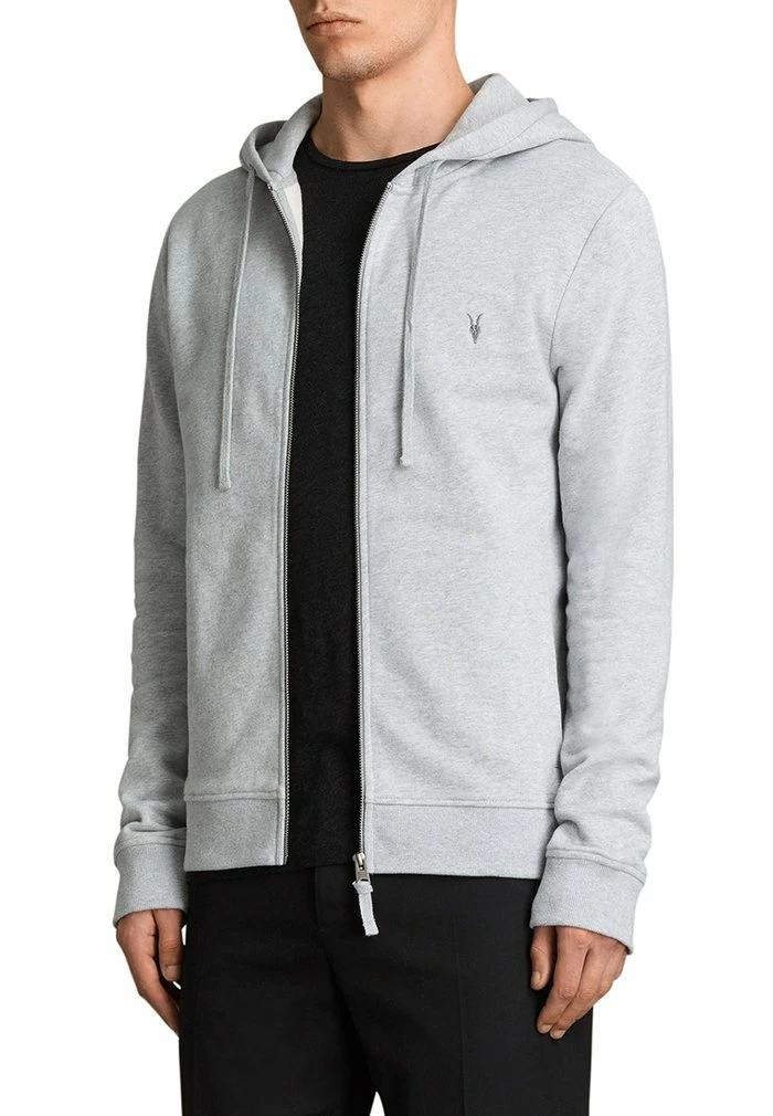 RAVEN - Zip-up sweatshirt - grey marl AllSaints RAVEN - Zip-up Sweatshirt - Grey Marl -AllSaintsSales 2a014ea02e2e4b179405ae3fbf8b261d