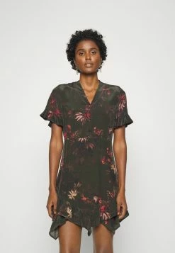 AllSaints FRANKIE NILA DRESS - Cocktail Dress / Party Dress - Dark Khaki Green