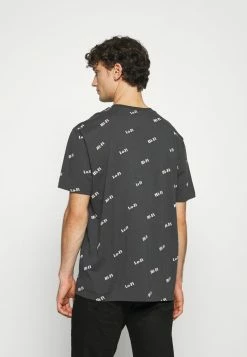 AllSaints LO-FI HI-FI CREW - Print T-shirt - Washed Black/ecru -AllSaintsSales 3391f8d202f246e4bec6840b971facf8