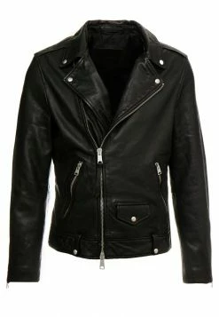 AllSaints MILO BIKER - Leather Jacket - Black -AllSaintsSales 358038c1c9bf4878b61ca26073a8a478