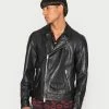 AllSaints RIO BIKER - Leather Jacket - Black -AllSaintsSales 37b9f86394c34be186347033b7345533