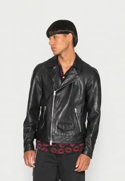 AllSaints RIO BIKER - Leather Jacket - Black