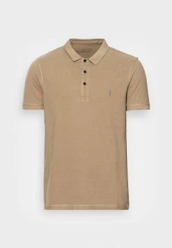 AllSaints REFORM - Polo Shirt - Ash Khaki Brown -AllSaintsSales 39101b22eb8e4a03952dae120edc2019
