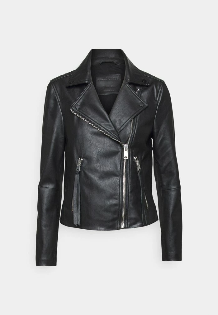 DALBY FAUX BIKER - Leather jacket - black AllSaints DALBY FAUX BIKER - Leather Jacket - Black -AllSaintsSales 3938acf253fd478b91c48a32fb92bcf3