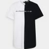 AllSaints SPLIT DATE BLOCK TEE - Print T-shirt - Optic White/black -AllSaintsSales 395fa685dbe140b88fc6943d991ef4ff