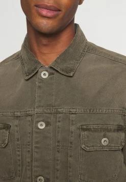 AllSaints SCALBY JACKET - Denim Jacket - Woodland Brown -AllSaintsSales 39a57e3b0df14f4392230cee2a674e47