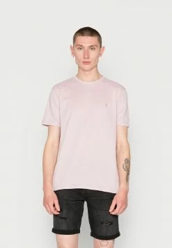 AllSaints BRACE CREW - Basic T-shirt - Faded Mauve Pink