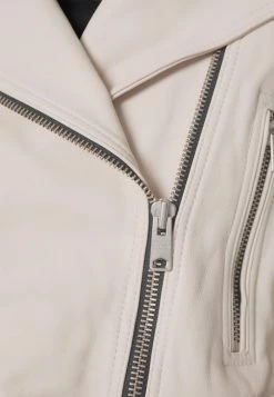 AllSaints AYRA TASSEL JACKET - Leather Jacket - White -AllSaintsSales 4210c26612f547f9acd383ea7d5b2ba4