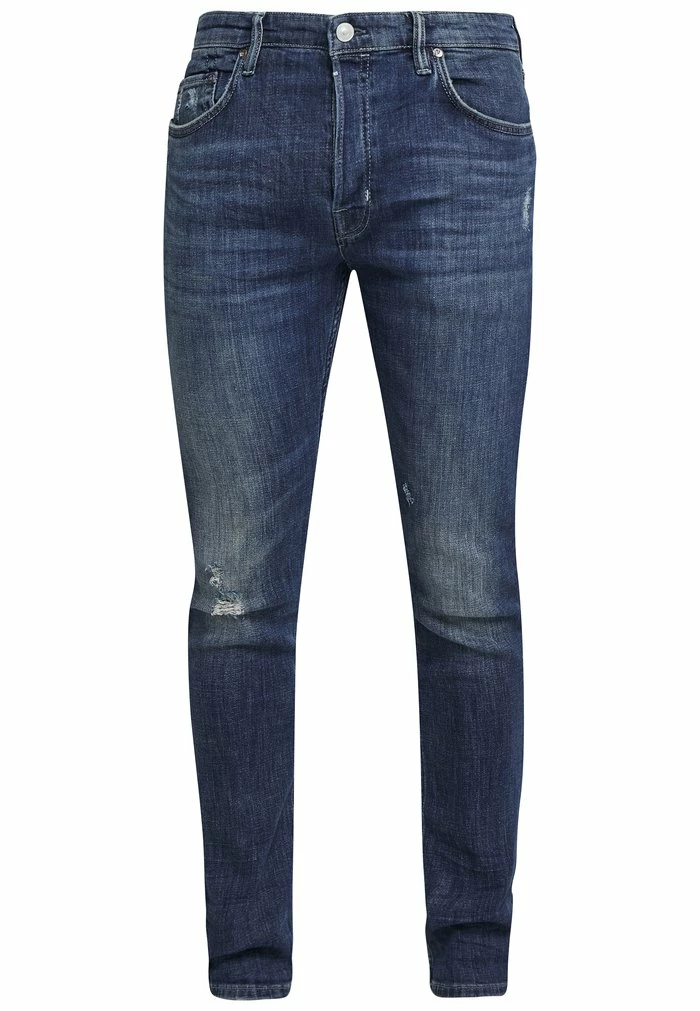 CIGARETTE DAMAGED - Slim fit jeans - indigo AllSaints CIGARETTE DAMAGED - Slim Fit Jeans - Indigo -AllSaintsSales 46562fd4bc18400f8a92893d342b3d7a