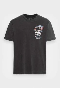 AllSaints SNAKEPIT CREW - Print T-shirt - Washed Black -AllSaintsSales 48bbdd9d7255423cb0e87e5f17562dd7