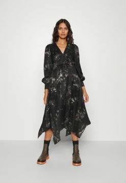 AllSaints ESTELLE TITANIA DRESS - Day Dress - Black