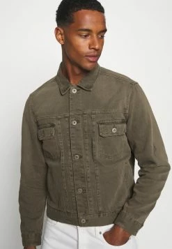 AllSaints SCALBY JACKET - Denim Jacket - Woodland Brown -AllSaintsSales 4c6c381f2b104f92b5c4ac8bbcbc70b6