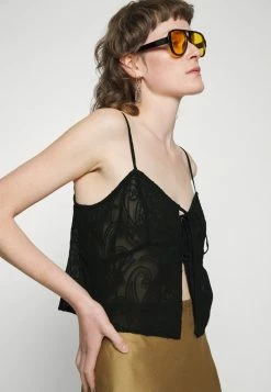 AllSaints AMANDA OSSIA - Top - Black -AllSaintsSales 4cecbdb9cd394eed804e7d6d5753b68b