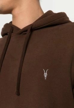 AllSaints RAVEN HOODY - Hoodie - Juniper Brown -AllSaintsSales 4d0efce7d0df42688e9a003f2be2fe86