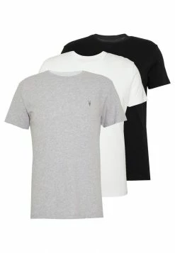 AllSaints TONIC CREW 3 PACK - Basic T-shirt - Optic/black/grey -AllSaintsSales 4e1b249969c34da49130cfbdd37d2757