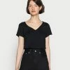 AllSaints EMELYN TONIC TEE - Basic T-shirt - Jet Black -AllSaintsSales 4f2b9e25be994b0d844176583495ef71