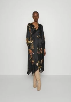 AllSaints ESTELLE AVIFAUNA DRESS - Cocktail Dress / Party Dress - Black