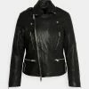 AllSaints TAVIS BIKER - Leather Jacket - Black -AllSaintsSales 51442adb015249419b4b7649f4e70b9e
