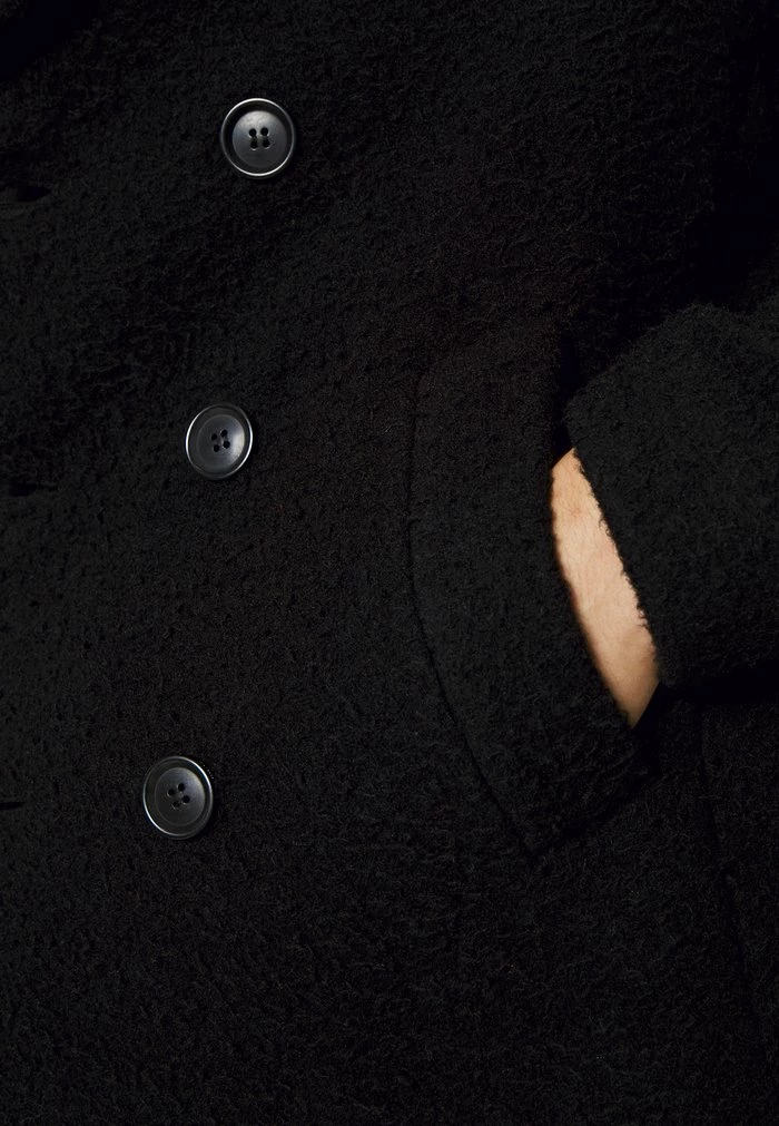 PEACOAT - Classic coat - black AllSaints PEACOAT - Classic Coat - Black -AllSaintsSales 52daeedace1b4c36b03248b555a19e23