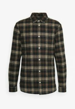 AllSaints NORTHFORD SHIRT - Shirt - Black/brown -AllSaintsSales 5308b4e61cf147fc9a388d18ccff26de