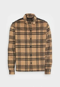 AllSaints STATLAND SHIRT - Shirt - Hazel Brown -AllSaintsSales 537cf58702bc472bac448d1e77a26ccc
