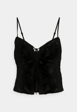 AllSaints AMANDA OSSIA - Top - Black -AllSaintsSales 567d903fe3fe4f2ca4873a4310e1ce94