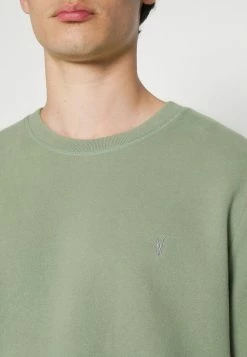 AllSaints RAVEN CREW - Sweatshirt - Dark Sage Green -AllSaintsSales 573b6bac100e4304aeb533dc2ad67701
