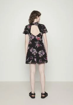 AllSaints LAVINE SOLEIL DRESS - Day Dress - Black -AllSaintsSales 57dc0b941d0047329ce8708585a05e00