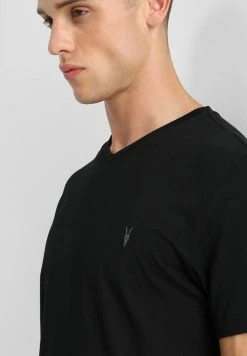 AllSaints TONIC V-NECK - Basic T-shirt - Jet Black -AllSaintsSales 58ac94d7104f4e37aa5bdad85a42cc4c